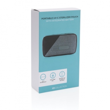 Logotrade promotional giveaway image of: Portable UV-C steriliser pouch with integrated battery
