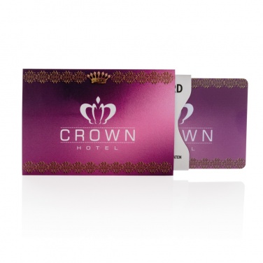 Logo trade advertising products image of: Anti-skimming RFID shield card with active jamming chip