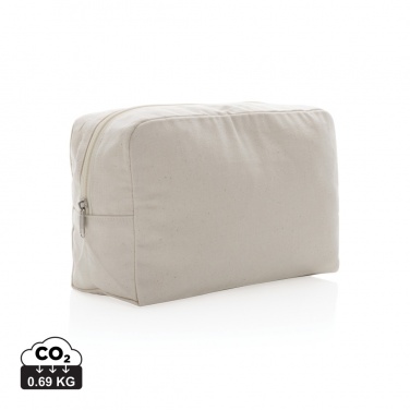 Logo trade promotional merchandise photo of: Impact Aware™ 285 gsm rcanvas toiletry bag undyed