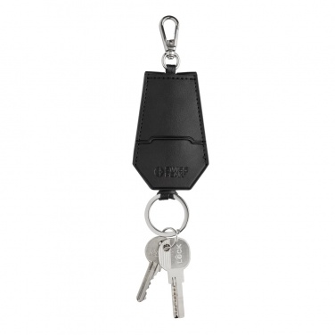 Logo trade promotional giveaways image of: SP Tula RCS certified recycled PU key holder and pen set