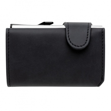 Logo trade promotional products image of: Standard aluminium RFID cardholder with PU wallet