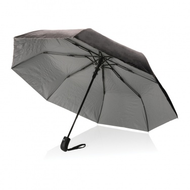Logo trade promotional products image of: 21" Impact AWARE™ RPET 190T Pongee dual colour mini umbrella