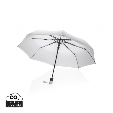 Logo trade advertising product photo of: 21" Impact AWARE™ RPET 190T mini auto open umbrella
