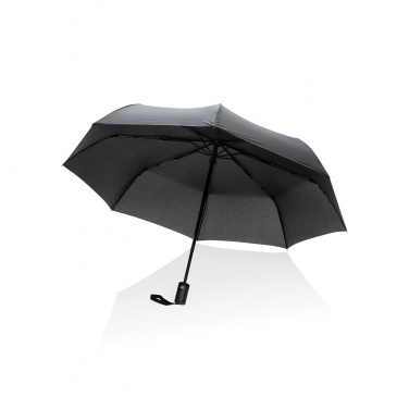 Logo trade promotional giveaway photo of: 21" Impact AWARE™ RPET 190T auto open/close umbrella