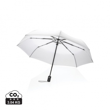 Logotrade promotional giveaway image of: 21" Impact AWARE™ RPET 190T auto open/close umbrella