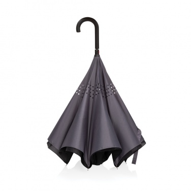 Logo trade advertising product photo of: 23" Impact AWARE™ RPET 190T reversible umbrella
