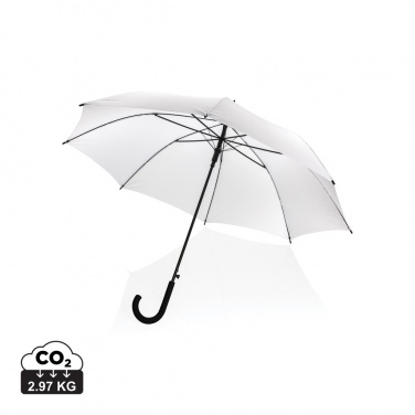 Logo trade promotional giveaways image of: 23" Impact AWARE™ RPET 190T standard auto open umbrella