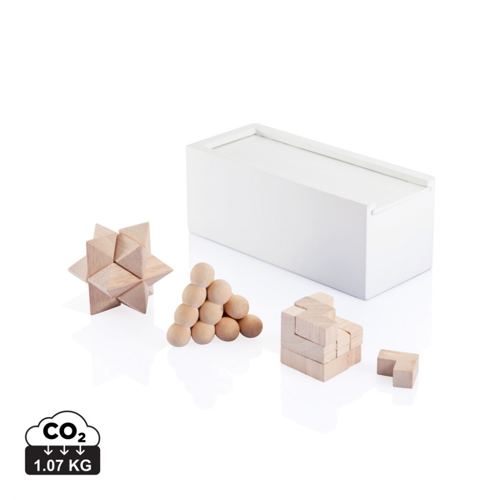 Logo trade promotional merchandise image of: 3 pcs brain teaser set