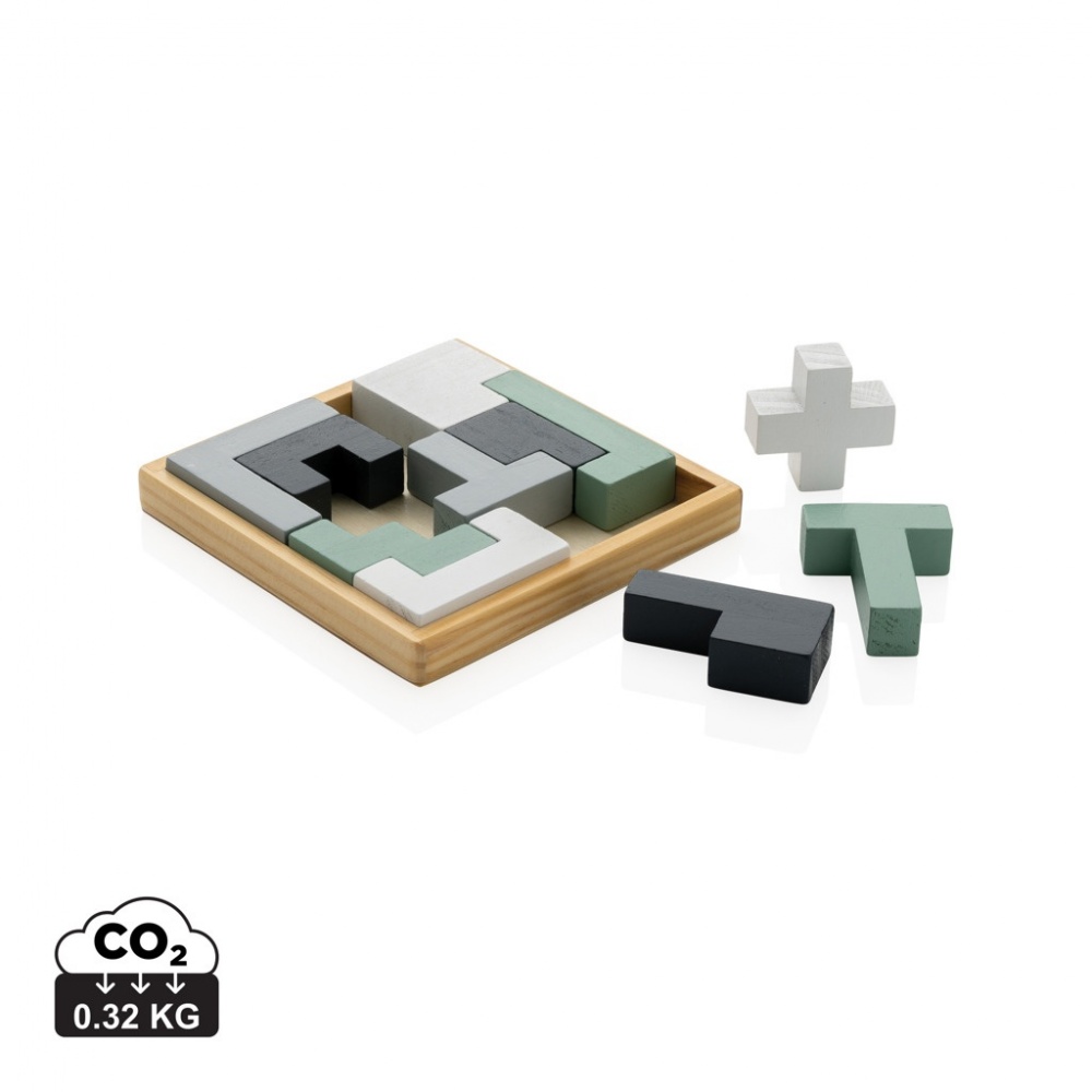 Logo trade promotional products image of: Cree wooden puzzle