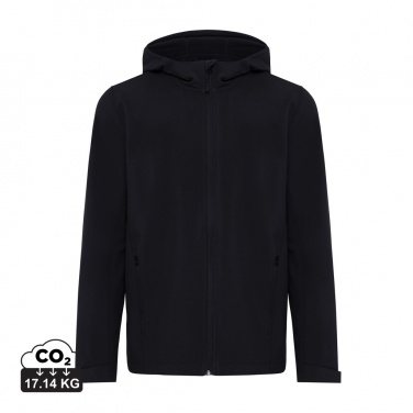 Logo trade promotional giveaway photo of: Iqoniq Makalu men recycled polyester soft shell jacket