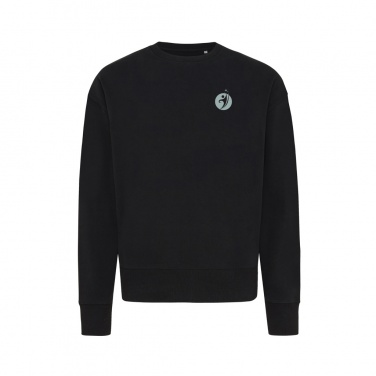 Logo trade promotional products image of: Iqoniq Kruger relaxed recycled cotton crew neck