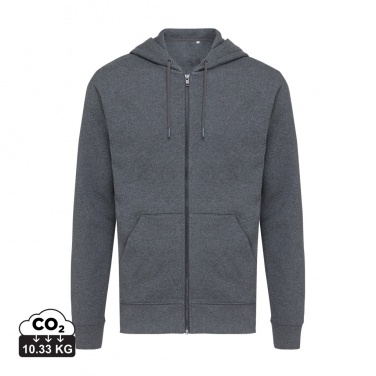 Logo trade promotional merchandise picture of: Iqoniq Abisko recycled cotton zip through hoodie
