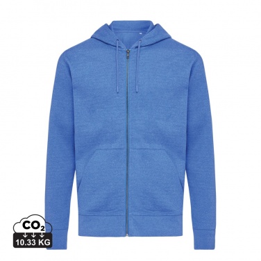 Logo trade promotional gifts image of: Iqoniq Abisko recycled cotton zip through hoodie