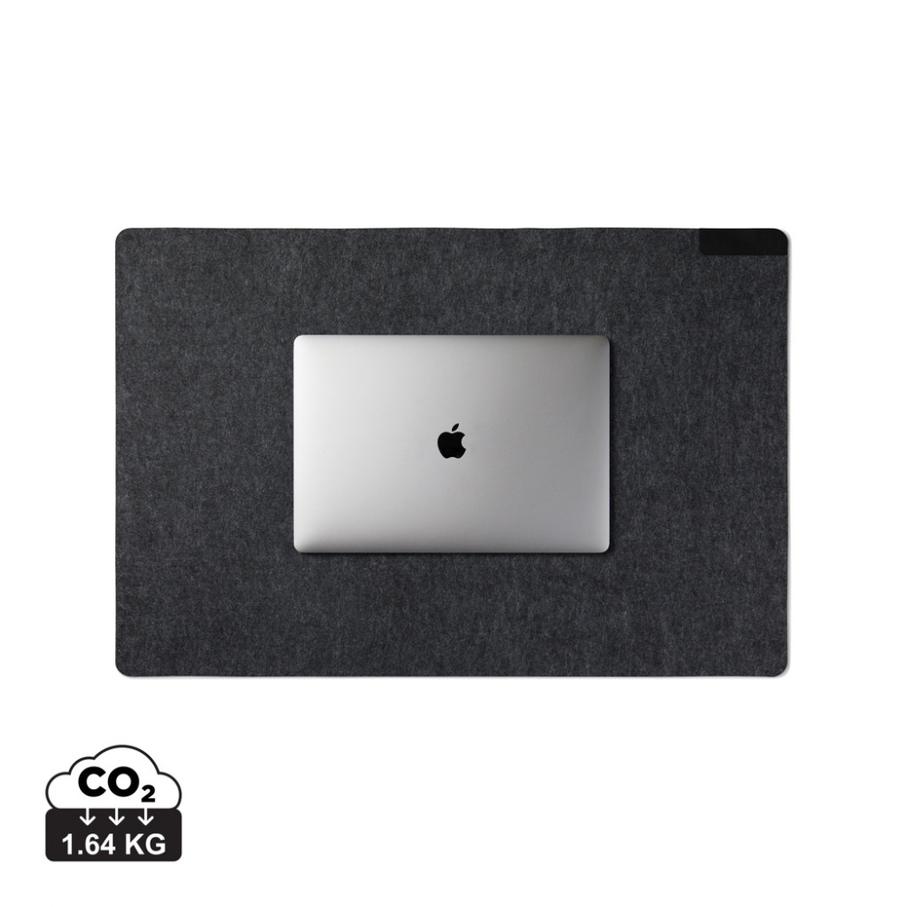 Logo trade promotional giveaways picture of: VINGA Albon GRS recycled felt desk pad