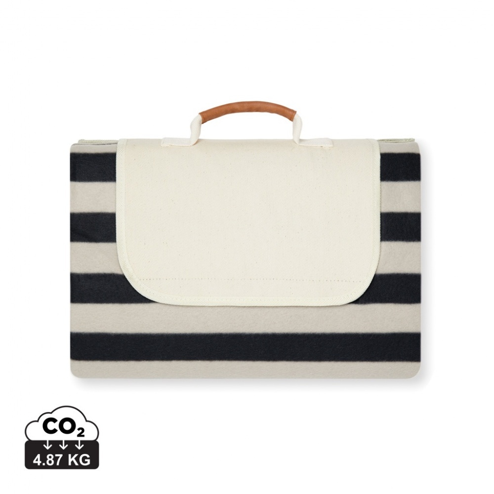 Logo trade promotional products picture of: VINGA Alba GRS RPET picnic blanket large