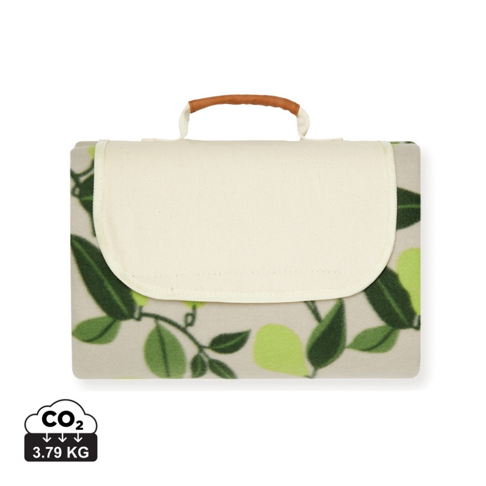 Logo trade promotional merchandise picture of: VINGA Daya GRS RPET picnic blanket