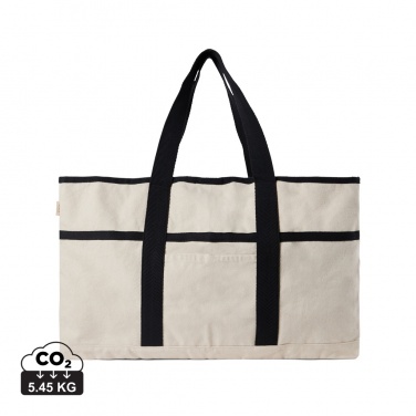 Logo trade business gifts image of: VINGA Volonne AWARE™ recycled canvas beach bag