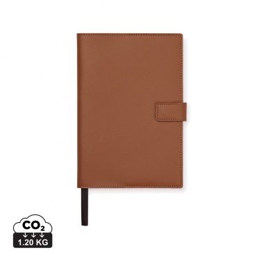 Logo trade promotional giveaways image of: VINGA Timo PU RCS RPET notebook