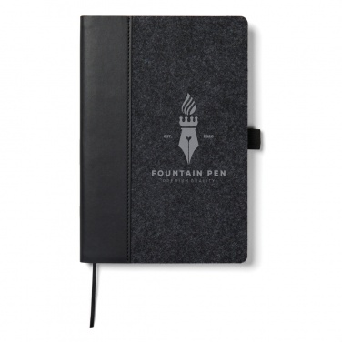 Logo trade promotional products image of: VINGA Albon GRS recycled felt notebook