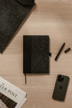 Logotrade advertising products photo of: VINGA Albon GRS recycled felt notebook
