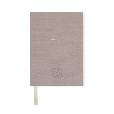 Logo trade corporate gifts image of: VINGA Thankfulness GRS recycled paper journal