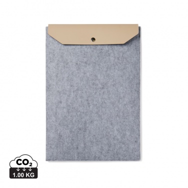 Logo trade corporate gifts image of: VINGA Albon GRS recycled felt 17" laptop sleeve