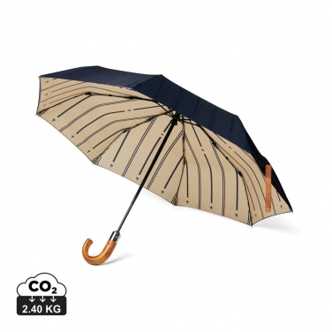 Logo trade corporate gift photo of: VINGA Bosler AWARE™ recycled pet 21" foldable umbrella
