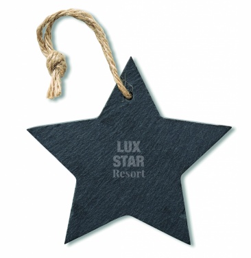 Logo trade corporate gifts picture of: Slate xmas hanger star