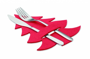 Logotrade promotional items photo of: RPET felt cutlery holder set