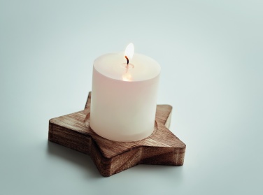 Logotrade promotional product image of: Candle on star wooden base