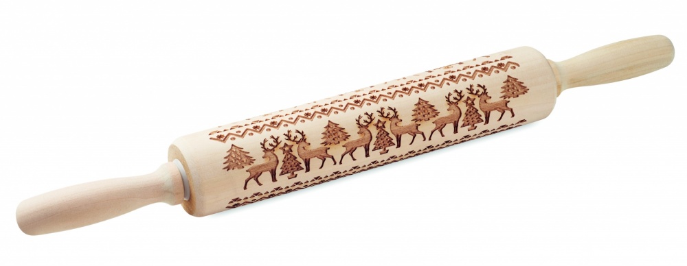 Logo trade promotional items image of: Christmas pastry wooden rolling