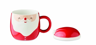 Logotrade business gift image of: Ceramic mug with lid 370 ml