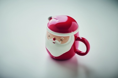 Logo trade promotional giveaways picture of: Ceramic mug with lid 370 ml
