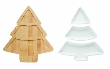 Logo trade promotional merchandise image of: Christmas tree serving tray
