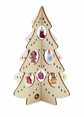 Logotrade promotional merchandise photo of: Wooden Xmas tree decoration