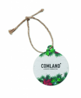 Logotrade promotional item picture of: Seed paper Xmas ornament