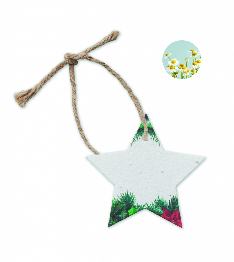 Logotrade promotional gifts photo of: Seed paper Xmas ornament