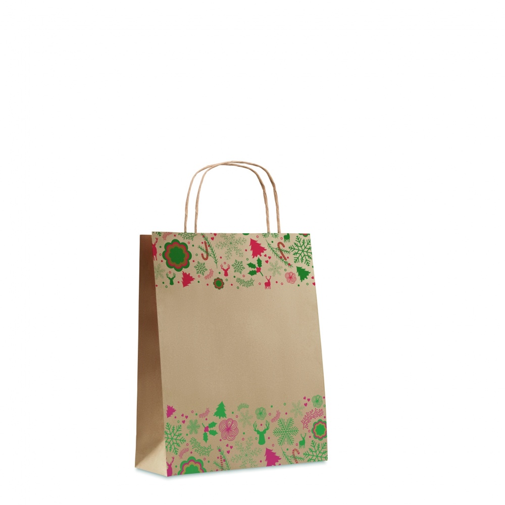 Logo trade promotional giveaways image of: Gift paper bag small