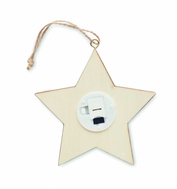 Logotrade promotional merchandise picture of: MDF star with light
