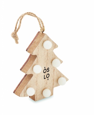 Logotrade business gift image of: Wooden weed tree with lights