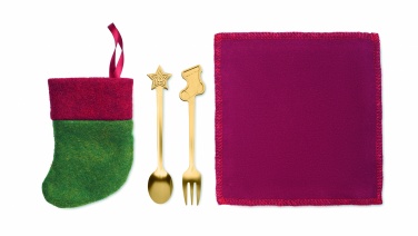 Logotrade business gift image of: Christmas dessert cutlery set