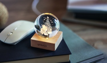 Logo trade promotional gifts picture of: Christmas LED crystal ball
