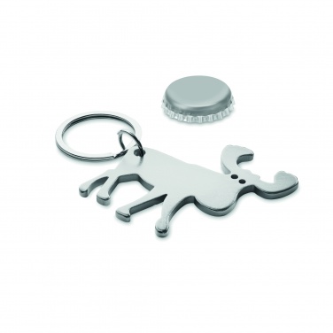 Logo trade promotional giveaway photo of: Recycled aluminium key ring Pori