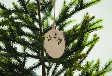 Logotrade promotional merchandise photo of: Wooden bauble shape hanger