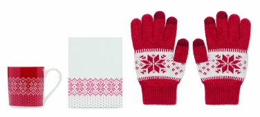 Logotrade promotional gift image of: Winter gift mug and gloves set