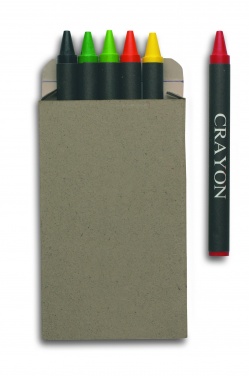 Logotrade advertising product picture of: Carton of 6 wax crayons