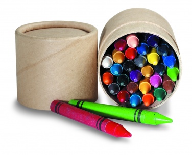 Logo trade business gift photo of: 30 wax crayons