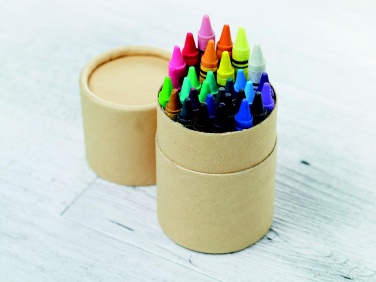 Logo trade promotional merchandise image of: 30 wax crayons