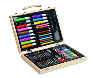 Logotrade business gift image of: Artist's set in wooden box