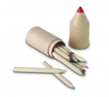 Logotrade advertising products photo of: 12 pencils in wooden box